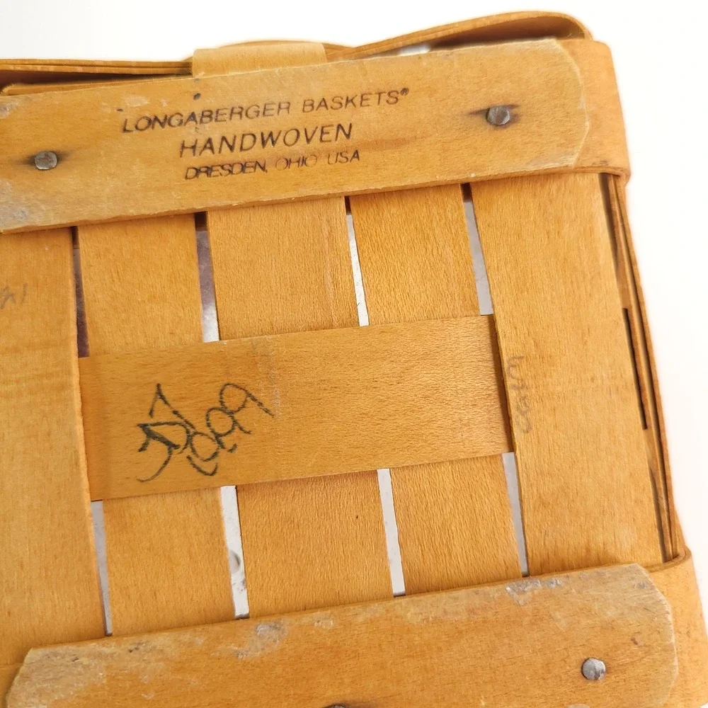 Longaberger Basket With Plastic Liner 6